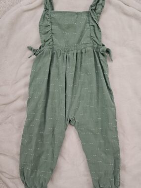 Cat & Jack Sage Green Romper Overalls